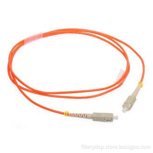 SC / FC / LC Multimode Duplex Fiber Patch Cord with Orange